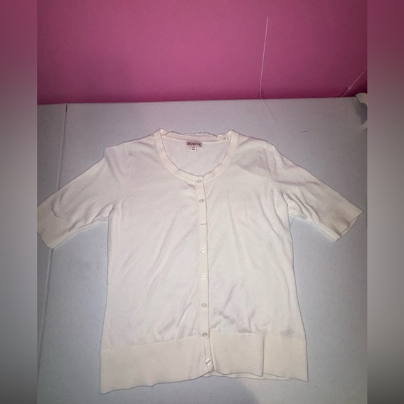 Merona Women's White Button Down Shirt - Picture 7 of 8